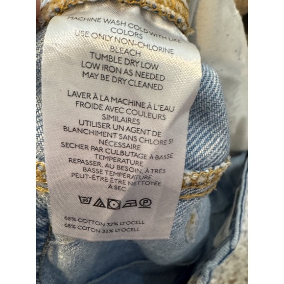 Pilcro Anthropologie Women's Size 27 Light Wash Wide Leg Jeans High Rise Cotton - Picture 5 of 10